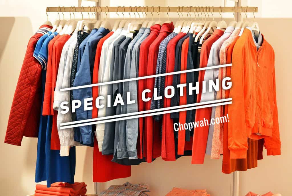 Special clothing with right shape, color, material, solutions…