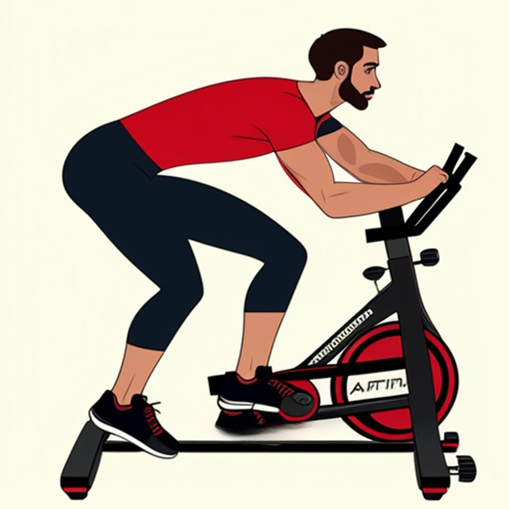 A gradual and simple daily workout plan on a Tunturi exercise bike