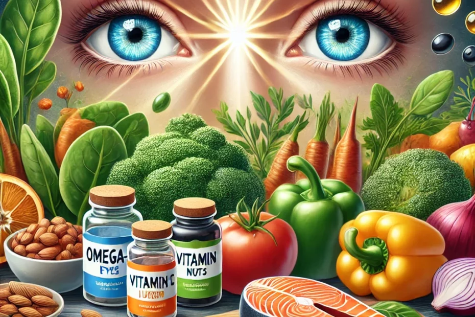 Eye treatment, health, food and supplements